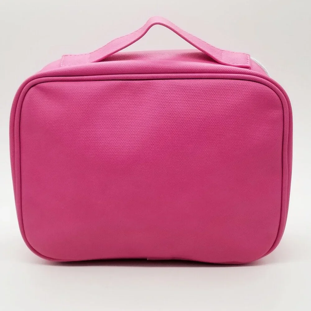 NEW Lancome Pink Cosmetics Makeup‎ Bag Limited Edition 9.5